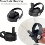 10Pcs, Multi-Specifications, Stainless Steel Handle Soft Bristle Straw Brush - Cleaning Brush - Suitable For Glass, Silicone And Metal Pipe Brush - Perfect For Teapots, Cups, Milk Bottles, Test Tube Brushes, Mini Micro Bottles, Etc., Cleaning Supplies, Cleaning Tools - Image 7