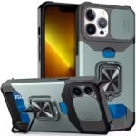 1Pc Heavy-Duty Phone Case Heavy-Duty Shockproof Phone Case With A Metal Stand And Card Slot, Compatible With Iphone 16 Pro Max, 15 Pro Max, 14 Pro Max, And 13 Pro Max. - Image 55