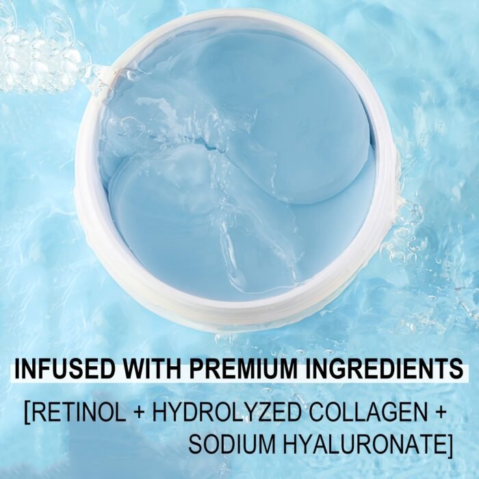 60Pcs Xioimy Collagen & Retinol Under Eye Masks - Hypoallergenic Multi-Functional Gel Eye Patches For Tightening, Moisturizing & Firming - European Specialized Skincare For All Light Beige Types, Men & Women, Eye Patches Skincare, Gentle Skincare, Under-Eye, Hypoallergenic Material - Image 6