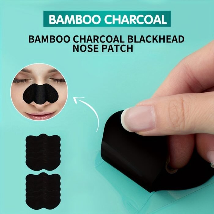 Blackhead Nose Patch Bamboo Charcoal Blackhead Cleansing Nose Mask, For Deep Cleansing 10Pcs - Image 10