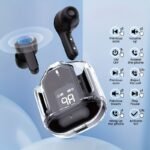 Wireless Earbuds With Active Noise Cancellation, Wireless Microphone Charging Case, High-Fidelity Stereo In-Ear Headphones - Usb-C Rechargeable, 1.5W, 5W Fast Charge Support, Transparent Design, Comfortable Earpads For Sports & Daily Use, Earbud Headphones - Image 6