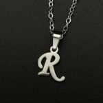 Stainless Steel Minimalist 26-Letter Pendant Necklace - Hip-Hop & Everyday Unisex Jewelry, Initial Gift For Women & Men, Durable Year-Round Wear, Necklace, Daily Wear Accessory, Modern Jewelry, Polished Finish - Image 26