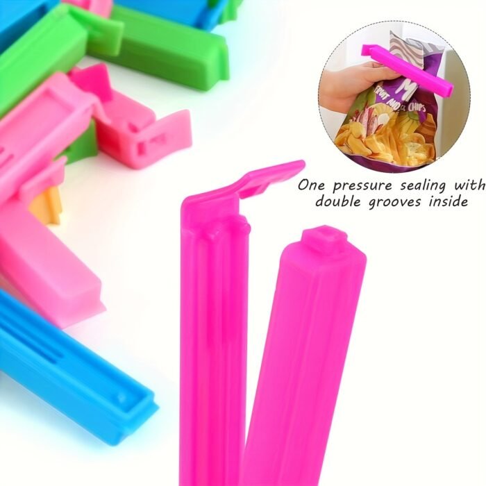 20Pcs/10Pcs/5Pcs Plastic Food Bag Clip, Reusable Sealing Clip, Moisture-Proof, Dust-Proof, And Fresh-Keeping Kitchen Storage Box And Storage Accessories - Image 9