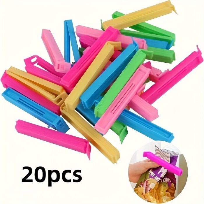 10/20/30Pcs Plastic Food Bag Clips, Reusable Seal Clips, Moisture And Dust Proof Freshness Kitchen Storage Box And Storage Accessories - Image 5