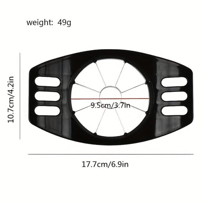 Stainless Steel Apple Slicer And Corer - Durable, Manual Fruit Cutter With Uniform Blades, Ergonomic Handle, Kitchen Gadget For Perfectly Sliced Apples, Fruit Slicer - Image 4