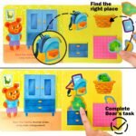Bear'S Tidy-Up Time Children Book, Picture Book With Vibrant Bear Illustrations, Interactive Book For Age 0-3, Lift-The-Flap Book, Push, Pull And Slide, Good Habit Formation| Boost Reading Hobby| Spark Brain Thinking, Touch And Feel Books, Busy Book, Lift-The-Flap Book, Engaging Learning Books, Best Birthdays, Holiday Gifts, Ideal Travel And Bedtime Reading Resources, Preschool& Parent-Child Learning Activities - Image 3