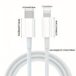 39.37In/78.74In Pd30W Original Fast Charging Cable For Iphone 15/14/13/12/11 Pro Max/X/Xr/Xs/7/8/14 Plus Phone Earphone Charger Accessories - Image 2