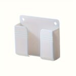 Multifunctional Wall-Mounted Mobile Charger Holder With 1Pc Shower Storage For Phones, Remote Control Organizer, No-Electricity Needed, Durable Plastic Material, Space-Saving Design - Image 3