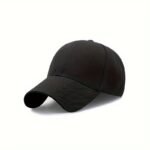 Women'S Summer Fitted Adjustable Baseball Cap, Solid Color, Sun Protection, Polyester, Woven, With Holiday Theme, For Women, Men, Outdoor - Image 8