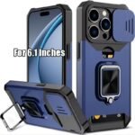 1Pc Heavy-Duty Phone Case Heavy-Duty Shockproof Phone Case With A Metal Stand And Card Slot, Compatible With Iphone 16 Pro Max, 15 Pro Max, 14 Pro Max, And 13 Pro Max. - Image 11