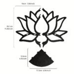 1Pc Creative For Lotus Flower Wall Corner Shelf, Right Angle Decorative Wall Shelf, Suitable For Home Decoration Wall Decoration - Image 4
