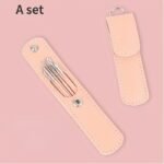 6Pcs Stainless Steel Ear Wax Removal Kit With Spiral Design - Includes Key Ring, Faux Leather Case & Cleaning Brush - Odorless, Battery-Free Ear Care Set, Ear Wax Removal Tool - Image 11