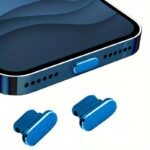 2 Pcs Aluminum Alloy Anti Dust Plug For Iphone 13 12 Mini 11 Pro Max Xs 8 Plus Ipad Airpods Apple Series Lightning Port Cover