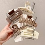 5Pcs Women'S Hair Claw Clips Set, Large Thick Hair Clips For Updos, Shark Clips For Thick Hair, Elegant Hair Accessories For Buns And Ponytails, Hair Clips For Women, Bunmaking Accessories, Minimalist Hair Clips, Durable Hair Clips - Image 5