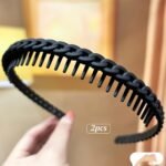 2/3/4/5Pcs Hair Scrunchies With Teeth, Anti-Slip Headbands For Washing Face And Styling, Hair Accessories - Image 8
