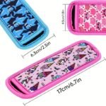 1Pc Durable Neoprene Ice Pop Holder Pouch - Colorful Patterns Including Leopard, Floral, And Geometric Designs - Shatterproof Kitchen Accessory For Halloween, Christmas, Valentine'S, Thanksgiving, & Graduation - Image 4