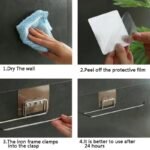 1Pc Paper Towel Holder, Wall-Mounted Stainless Steel Paper Towel Storage Rack, Household Perforation-Free Paper Towel Rack, For Living Room, Bathroom And Kitchen, Home Organizers And Storage, Home Accessories - Image 8