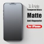 2Pcs For Iphone 7/8/Se/X/Xs/Xr/11/12/13/14/15 Full Cover Matte Tempered Glass Screen Protector Frosted Film Anti Fingerprints - Image 4