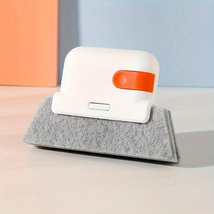 1Pc Door & Window Track Cleaning Brush - Hand-Held Slit Brush For Tight Gaps, Reusable Plastic Groove Cleaner With Ergonomic Handle, No-Scratch Kitchen Counter & Appliance Brush For Bathroom, Bedroom, Living Room Cleaning Supplies, Compact Design, Sturdy Construction, Housekeeping Tools - Image 7