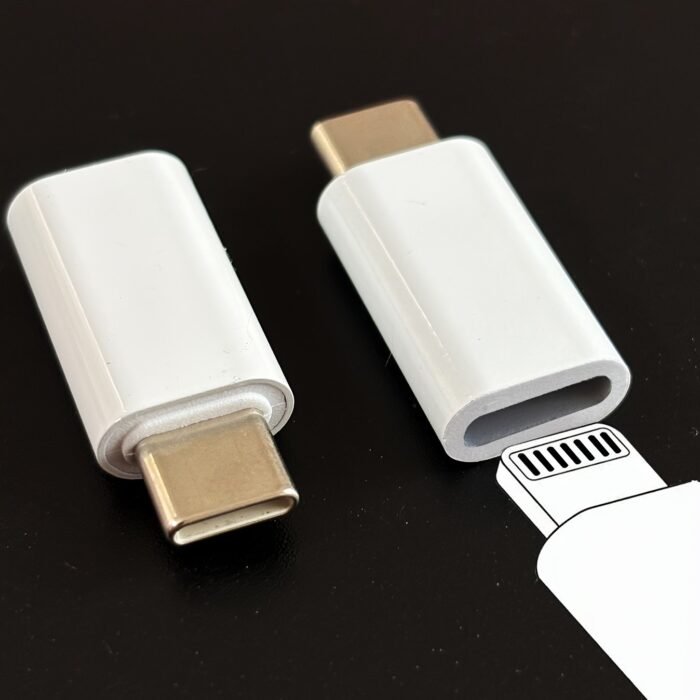 2Pcs Set, Suitable For Iphone Lightning To Usb C Adapter, C-Type Charger Interface, Suitable For Iphone16/15 Charger - Image 1