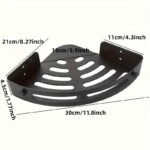 2Pcs Corner Shower Caddy - No-Drill Adhesive Bathroom Storage Rack, Wall-Mounted Organizer For Shampoo & Essentials - Image 3