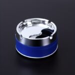 1Pc Stainless Steel Ashtray, Sealed Windproof Ashtray, Living Room Household Rotary Thickening Ashtray - Image 10