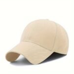 Women'S Summer Fitted Adjustable Baseball Cap, Solid Color, Sun Protection, Polyester, Woven, With Holiday Theme, For Women, Men, Outdoor - Image 7