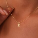 1Pc Elegant & Cute Initial Necklace For Women - 18K Golden Plated Stainless Steel Box Chain, A-Z Uppercase Letters, Daily Wear & Gift Idea, Letter Necklace, Jewelry, Sleek Design, Luxurious Finish