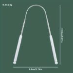 1Pc Stainless Steel Tongue Scraper Cleaner - Durable Metal Tongue Brush To Coating, Bad Breath, Improve Oral Hygiene, Mouth Care Accessory|Stainless Steel Design|Durable Construction - Image 4