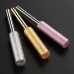 10-Pc Diamond Chainsaw Sharpener Set, Titanium Coated Corundum Grinding Bits, Rotary Tool Burr Stone Files For Chain Saw, Jade, Glass, Metal, Wood Sharpening - Uncharged Power Mode - Image 8