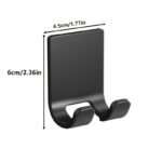 1/2/3Pcs Simple Wall-Mounted Shaver Holder Rack, Durable Plastic, Fashion Bathroom Storage Rack, For Men And Family Gift - Image 9