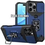 1Pc Heavy-Duty Phone Case Heavy-Duty Shockproof Phone Case With A Metal Stand And Card Slot, Compatible With Iphone 16 Pro Max, 15 Pro Max, 14 Pro Max, And 13 Pro Max. - Image 32