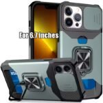 1Pc Heavy-Duty Phone Case Heavy-Duty Shockproof Phone Case With A Metal Stand And Card Slot, Compatible With Iphone 16 Pro Max, 15 Pro Max, 14 Pro Max, And 13 Pro Max. - Image 46