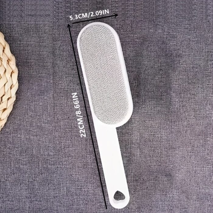 A Double-Sided Brush For Collecting Pet Hair And Dust, Designed For Manual Electrostatic Cleaning. Made From Durable Polypropylene, It Can Be Used On Clothing, Sofas, Furniture, Bedding, And Carpets Without The Need For Electricity. - Image 10