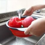 1/2 Set Round Silicone Kitchen Drain Basket Set Collapsible Funnel - 1 Large, 1 Small, Very Suitable For Draining Pasta, Vegetables And Fruits - Image 10