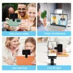Portable Rechargeable Led Ring Light, 3 Light Modes, Usb & Battery Powered, Compatible With Iphone 15/14/13/12/11 Pro Xs, A72/A71/A52/A51, For Phone, Camera, Video, Zoom Meetings, High Power, Clip-On, Adjustable, With Front & Back Clips - Image 5