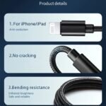 1/3Pcs Usb Fast Charging Cable For Iphone 14 13 12 Pro Max X Xr Xs 8 7 6S 6 Ipad Airpods Data Charge Usb Wire Cord - Image 4
