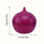 2Pcs Lemon & Onion Food Storage Containers - Vibrant Fruit & Vegetable Shaped Containers With Flip-Top Lids, Durable Plastic Kitchen Organizers For Freshness, Space-Saving Design, Hand Wash Only, Lemon Storage, Onion Storage - Image 4