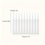 10Pcs Shower Head Cleaning Brush Set, White Multi-Functional Bathroom Accessory For Home Use - Image 5
