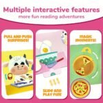 Baby Cow Lift-The-Flap Books, Good Eating Habit Formation, Interactive Picture, Cow'S Pizza Day, Push-Pull Book, Early Education Enlightenment, Illustrated By Canadian Artist, Birthday Gift, Bear Tale - Image 8