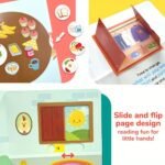 Rooster'S Early Wake-Up Lift-The-Flap Books, Good Wake - Up Habit Formation For Kid, Cute Illustration Style, Interactive Picture Push-Pull Book, By The Artist, Early Education Enlightenment, Best Birthday Gift, Bear Tale - Image 4