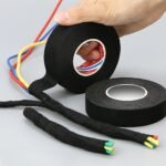 1 Roll Heat-Resistant Self-Adhesive Cable Wrap Tape, Waterproof Insulation Fabric For Automotive Wiring Harness, Cable Organizer And Protection, No Power Or Battery Required, Without Battery - Image 10