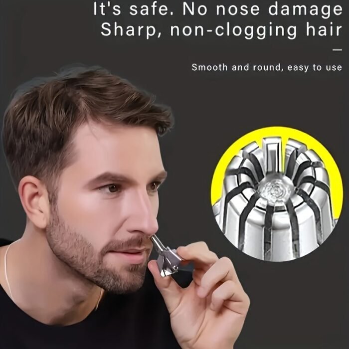 Washable Manual Nose Hair Trimmer For Men And Womens, Stainless Steel, Portable Nose Hair Clipper - Image 8