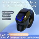 Single Earphone Wireless Earphone With Bone Conduction, Ear-Clip Style, Open Design, Suitable For Sports Like Running And Cycling, With Noise Reduction For Phone Calls. - Image 4