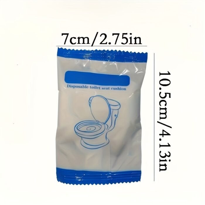 10/20Pcs Disposable Toilet Seat Cover, Portable Toilet Seat Cover For Business Travel, Essential Travel Accessories For Airplanes And Camping, Bathroom Accessories, Toiletries, Teen Gifts - Image 4