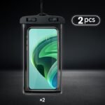 2Pcs Luminous Waterproof Mobile Phone Bag Touch Screen Swimming Self-Sealing Sealed Bag Beach Diving Photography Drifting Transparent Waterproof Mobile Phone Case - Image 15