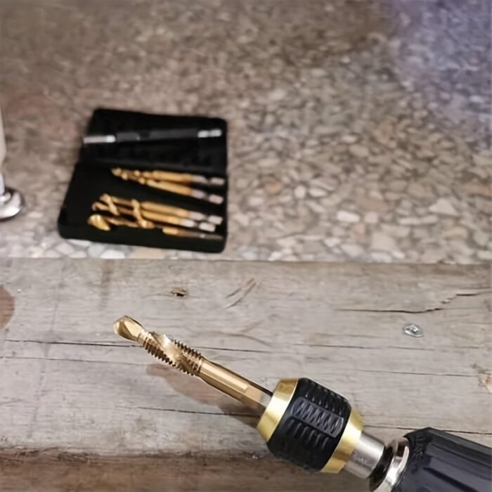1Pc Chrome Vanadium Steel Quick Release Hexagonal Drill Bit Adapter, Self-Locking Extension Rod For Electric Drill Driver Conversion, Pop-Up Screwdriver Tool With 3 Sockets (1/4" Shank, 3/8" Hexagonal Shank, 1/2" Hexagonal Shank), Durable Knurled Grip For Secure Handling, Ideal For Tight Spaces - Image 10