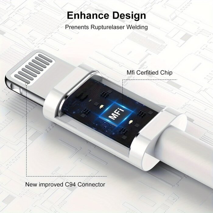 3Pcs/1Pc For Iphone Charger, 12W Long Lightning To Usb Cable 10Ft 6Ft 3Ft Fast Charging Cable For Iphone 14 Pro Max/13/13 Pro Max/12Mini/11 Pro/11/Pro Xs/Xr/8/7/6S/5S - Image 8