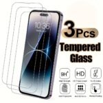 3Pcs Hd Full Cover Screen Protector For Iphone 16 15 Pro Max 14 13 12 11 Pro Max 14 15 16 Plus Tempered Glass For Iphone 11 12 13 14 15 16 Protection Glass