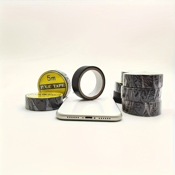 10Pcs High-Temperature Resistant Black Rubber Electrical Tape - Durable, Flexible, Insulating Adhesive For Industrial Use, Home Appliances & Mechanics, Electrical Connections, High-Temperature Resistant Rubber Electrical Tape Industrial Us - Image 8